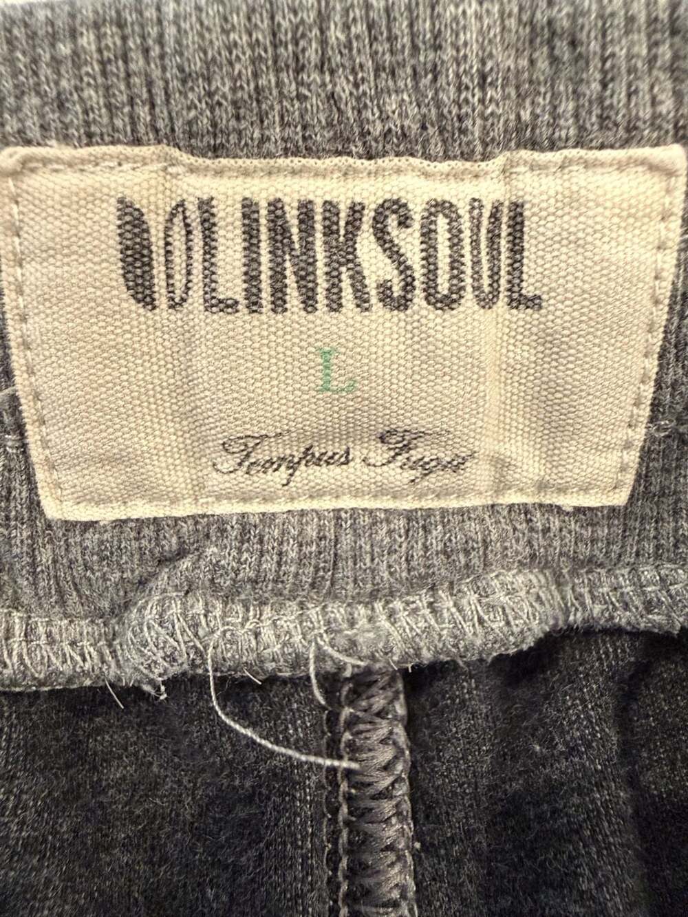 Linksoul Grey Heathered Knit Drawstring Lounge Shorts Size L - Picture 2 of 5